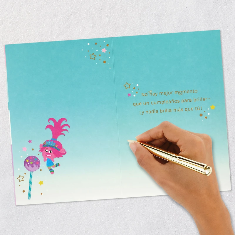 DreamWorks Animation Trolls Time to Shine Spanish-Language 5th Birthday Card for only USD 5.59 | Hallmark