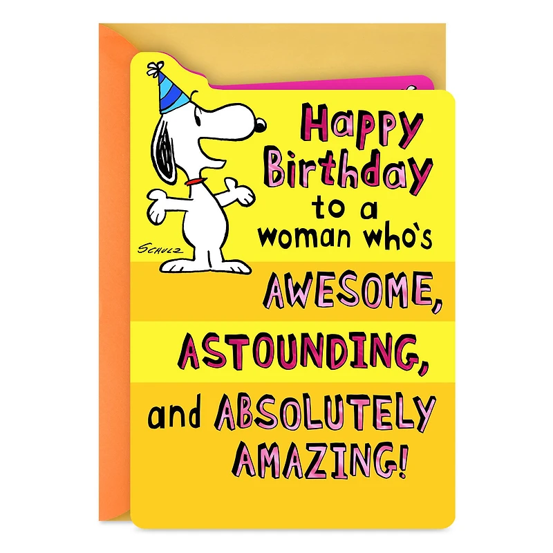 Peanuts® Snoopy Absolutely Amazing Pop-Up Birthday Card for Her for only USD 4.59 | Hallmark