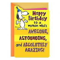 Peanuts® Snoopy Absolutely Amazing Pop-Up Birthday Card for Her for only USD 4.59 | Hallmark