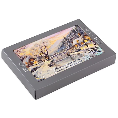 Thomas Kinkade Winter Evening Boxed Christmas Cards, Pack of 16 for only USD 17.49 | Hallmark