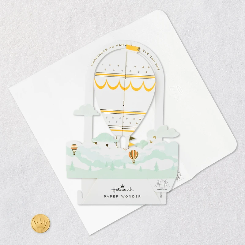 Hot Air Balloon 3D Pop-Up Birthday Card for only USD 7.99 | Hallmark