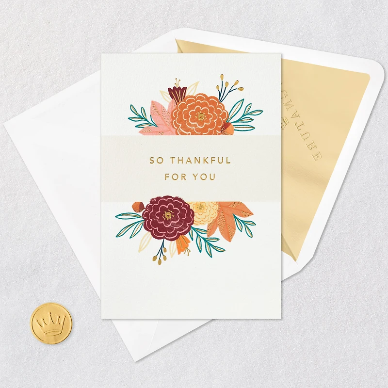 Fall Flowers Thanksgiving Card for only USD 5.99 | Hallmark