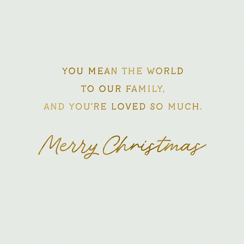 You Mean the World to Our Family Christmas Card for Uncle for only USD 3.99 | Hallmark