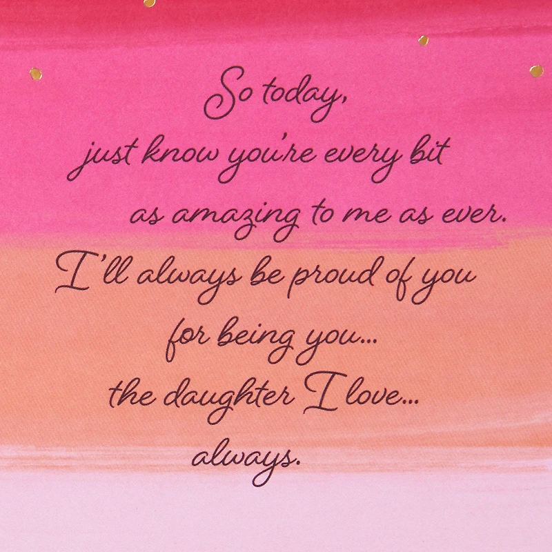 So Proud of You Birthday Card for Daughter for only USD 4.59 | Hallmark
