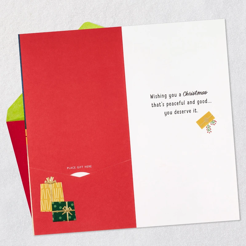 Cozy, Happy and Peaceful Money Holder Christmas Card for only USD 5.59 | Hallmark