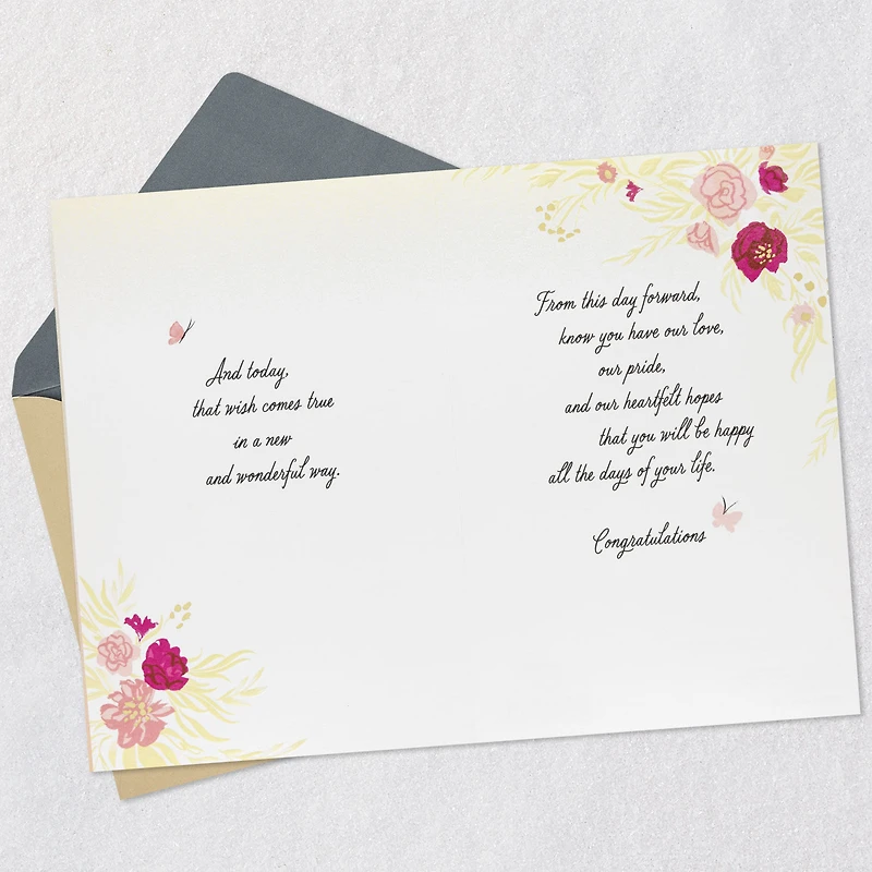 Our Deepest Wish Come True Wedding Card for Daughter for only USD 4.59 | Hallmark
