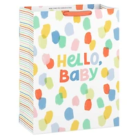 20" Hello Baby and Painted Dots Jumbo Gift Bag for only USD 6.79 | Hallmark