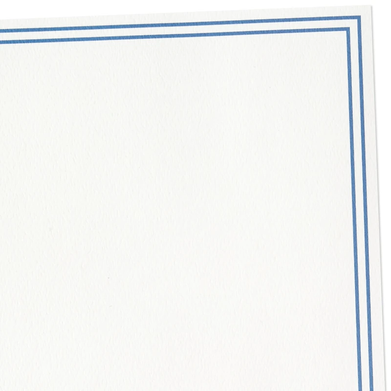 Double Blue Border Stationery Set, Box of 20 for only USD 14.99 | Hallmark
