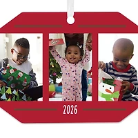 Three-Photo Metal Personalized Ornament, Custom Photo and Text for only USD 17.99 | Hallmark
