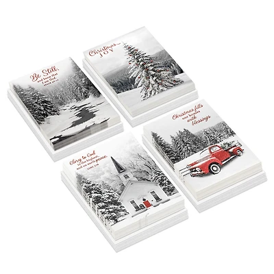 Snowy Nature Scenes Assorted Religious Christmas Cards, Box of 60 for only USD 29.99 | Hallmark