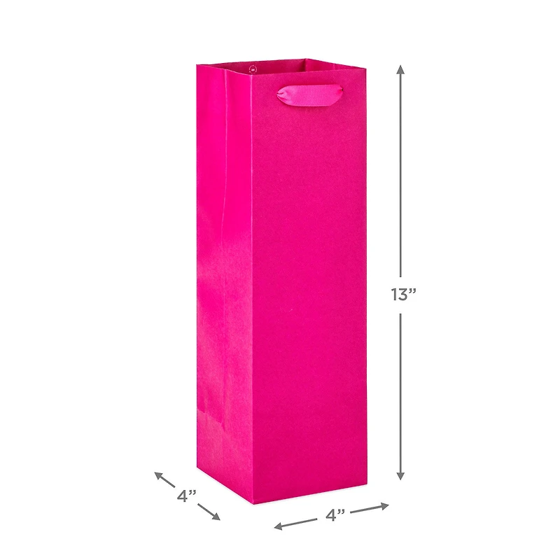 13" Hot Pink Wine Gift Bag for only USD 3.49 | Hallmark