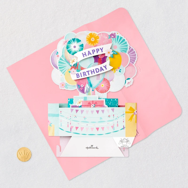 Balloons and Presents 3D Pop-Up Birthday Card for only USD 7.99 | Hallmark