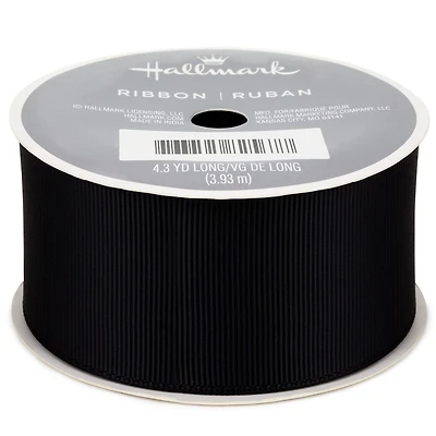 1.5" Black Grosgrain Ribbon, 12.9' for only USD 4.99 | Hallmark