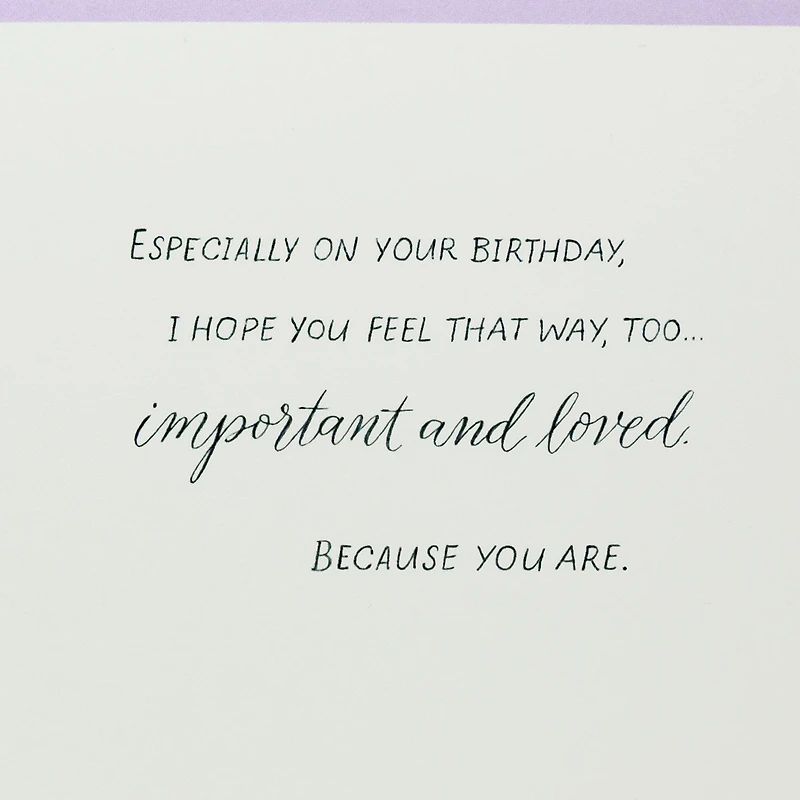 You Are Important and Loved Birthday Card for Wife for only USD 7.99 | Hallmark
