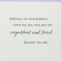 You Are Important and Loved Birthday Card for Wife for only USD 7.99 | Hallmark