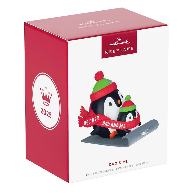 Dad & Me Penguins Sledding 2025 Ornament for only USD 19.99 | Hallmark