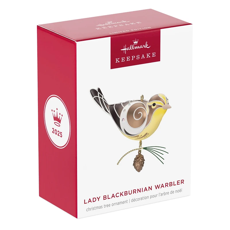 The Beauty of Birds Lady Blackburnian Warbler Ornament for only USD 22.99 | Hallmark