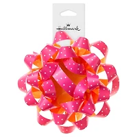 4.6" White Mini Dots on Pink Gift Bow for only USD 1.99 | Hallmark