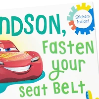 Disney/Pixar Cars Fasten Your Seat Belt for Fun Easter Card for Grandson with Stickers for only USD 4.59 | Hallmark