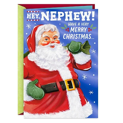 Stay Cool Santa Pop-Up Christmas Card for Nephew for only USD 3.99 | Hallmark
