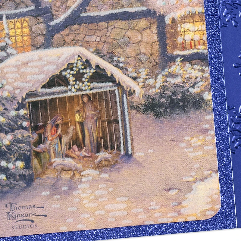Thomas Kinkade Peace, Joy and Love Religious Christmas Card for only USD 5.99 | Hallmark