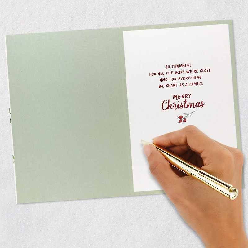 Thankful for All We Share Christmas Card for Family for only USD 4.59 | Hallmark
