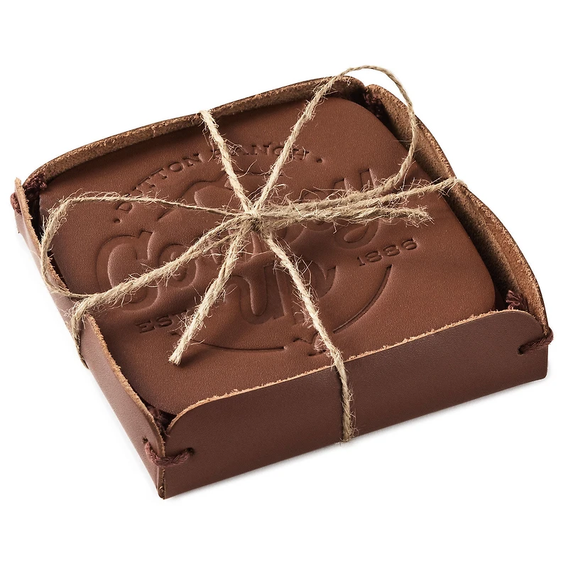Yellowstone Dutton Ranch Bonded Leather Coasters, Set of 4 for only USD 28.99 | Hallmark