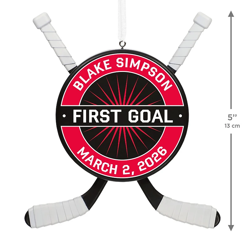 Hockey Star Personalized Ornament, Custom Text for only USD 30.99 | Hallmark