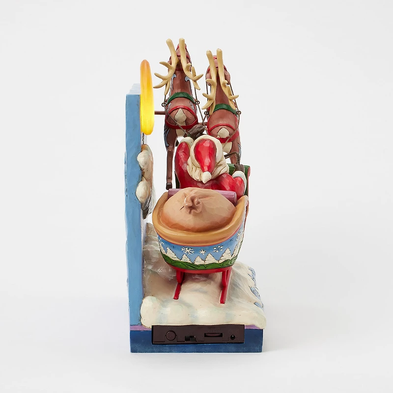 Jim Shore Heartwood Creek Santa Sleigh Musical Figurine With Light, 11.4" for only USD 220.00 | Hallmark