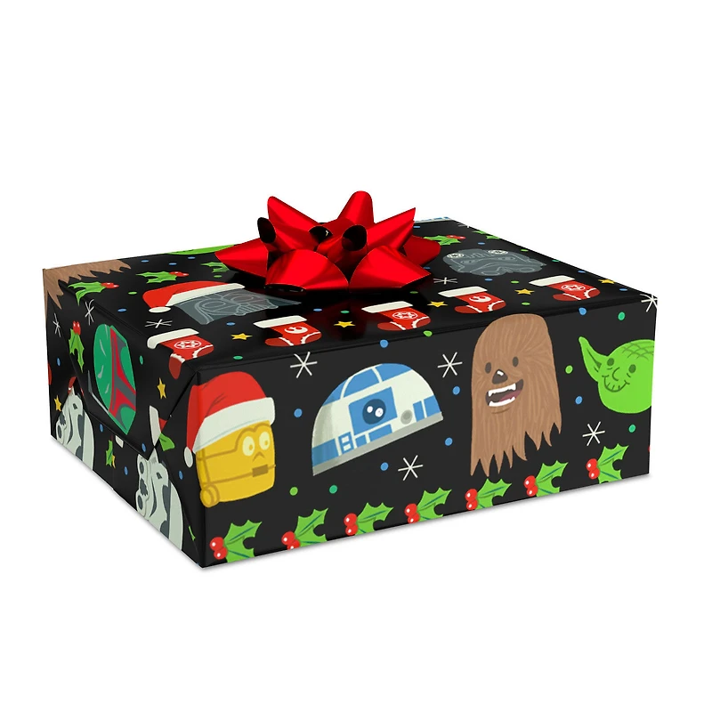 Star Wars™ Faces Christmas Wrapping Paper, 70 sq. ft. for only USD 9.99 | Hallmark