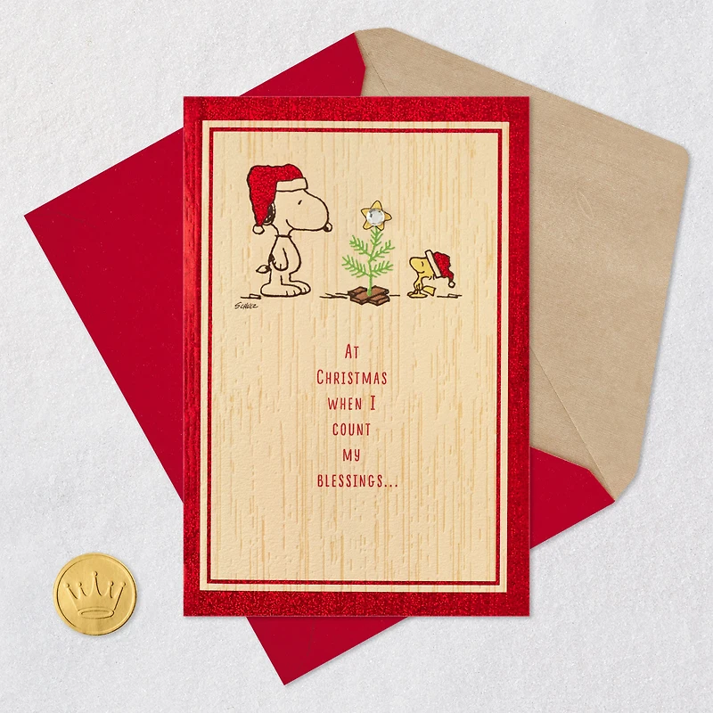 Peanuts® Snoopy and Woodstock You're a Blessing Christmas Card for only USD 5.99 | Hallmark