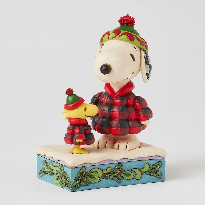 Jim Shore Peanuts Snoopy and Woodstock in Puffer Coats Figurine, 5.5" for only USD 55.00 | Hallmark