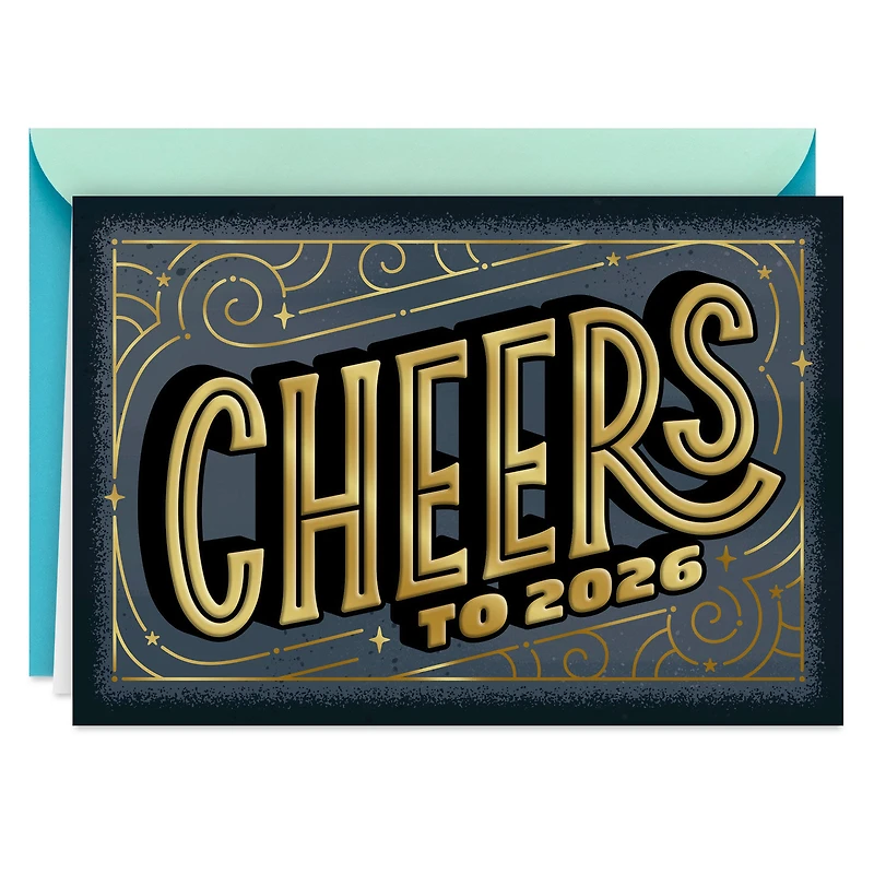 Cheers to 2026 New Year Card for only USD 3.99 | Hallmark