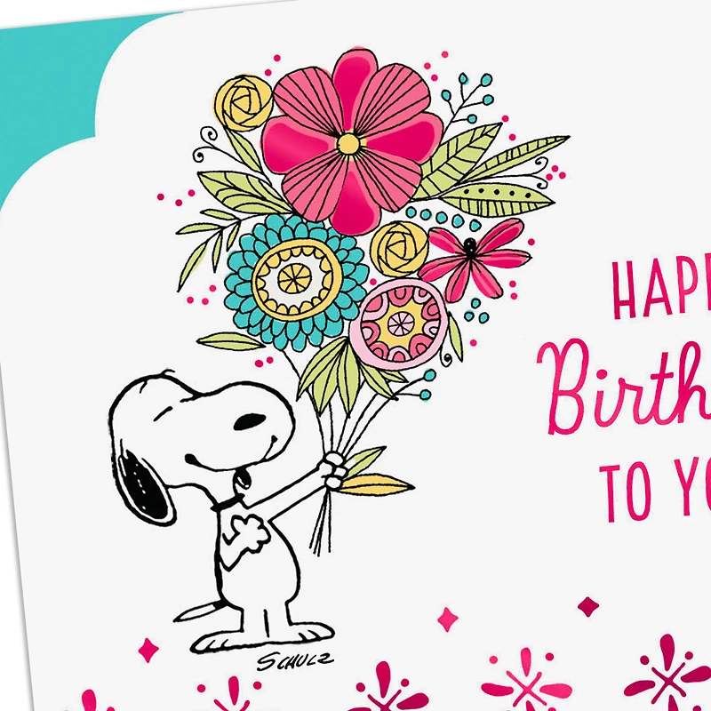 Peanuts® Smiles and Fun, Snoopy Birthday Card for Her for only USD 2.99 | Hallmark