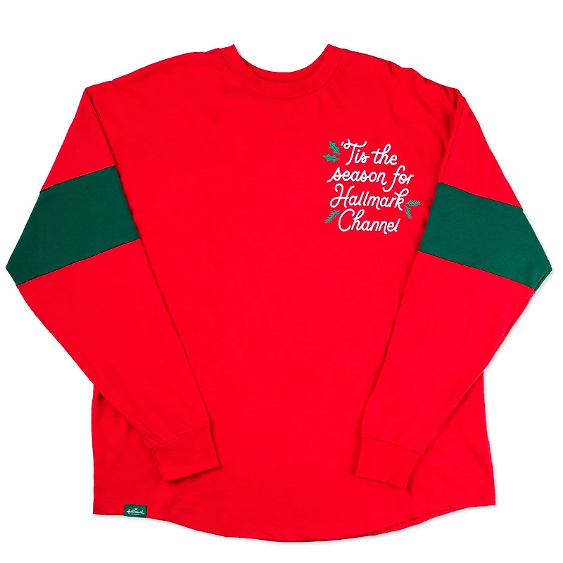 Hallmark Channel Tis the Season Red Spirit Jersey for only USD 36.99-42.99 | Hallmark