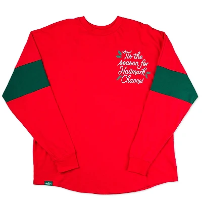 Hallmark Channel Tis the Season Red Spirit Jersey for only USD 36.99-42.99 | Hallmark