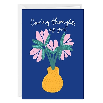 Caring Thoughts Flower Bouquet Custom Support Card for only USD 4.99 | Hallmark