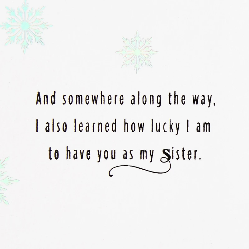 So Lucky to Have You as My Sister Christmas Card for only USD 5.99 | Hallmark