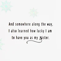 So Lucky to Have You as My Sister Christmas Card for only USD 5.99 | Hallmark