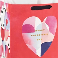 13" Abstract Heart on Red Large Valentine's Day Gift Bag With Tissue Paper for only USD 8.49 | Hallmark
