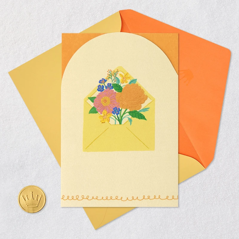 Flowers in Envelope Blank Card for only USD 4.99 | Hallmark