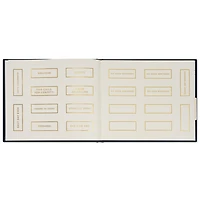 Gold on Navy Linen Customizable Guest Book for only USD 26.99 | Hallmark