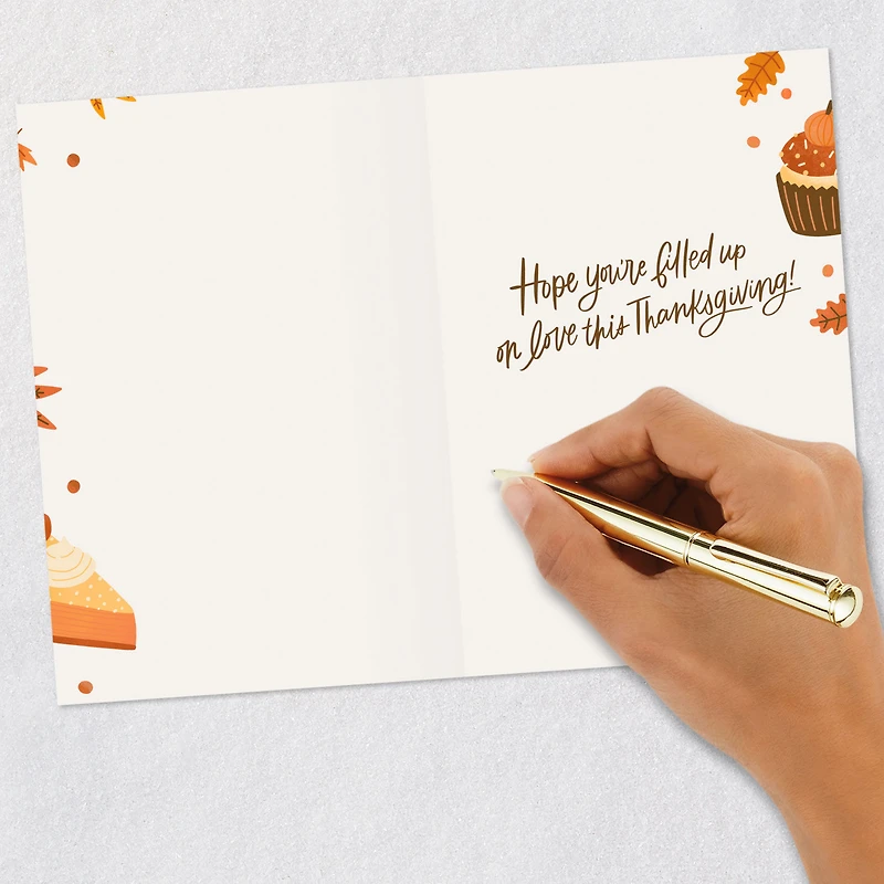 Filled Up on Love Thanksgiving Card for Grandson and Wife for only USD 2.99 | Hallmark