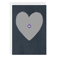 Personalized Navy Heart Frame Photo Card for only USD 4.99 | Hallmark