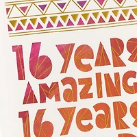 16 Years Amazing and Loved Birthday Card for only USD 5.59 | Hallmark