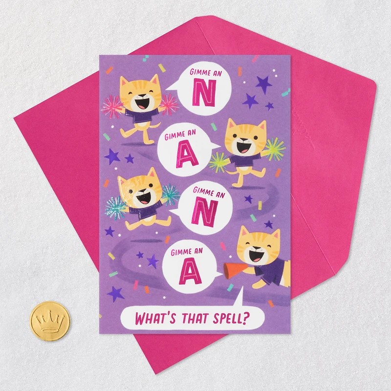 Cat Cheerleaders Birthday Card for Nana for only USD 3.99 | Hallmark
