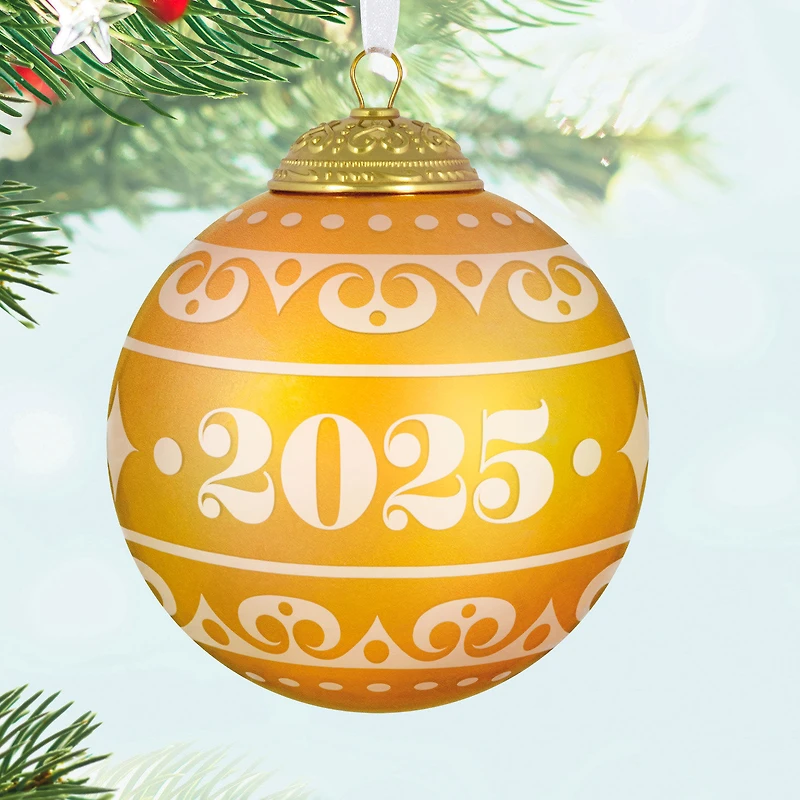 Christmas Commemorative 2025 Ball Glass Ornament for only USD 28.99 | Hallmark