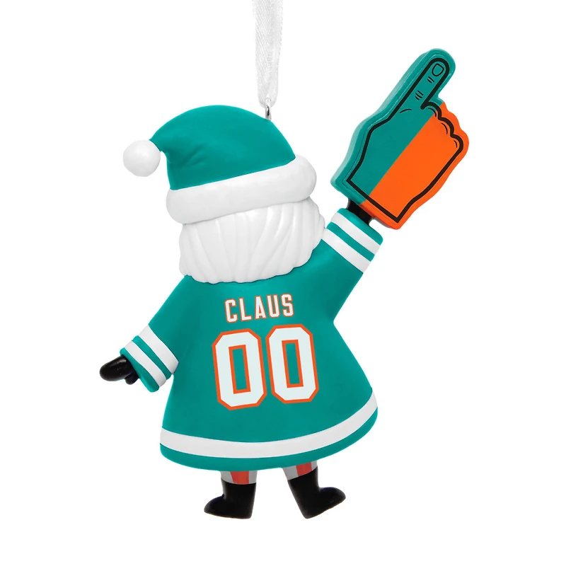 NFL Miami Dolphins Santa Fan Hallmark Ornament for only USD 12.99 | Hallmark