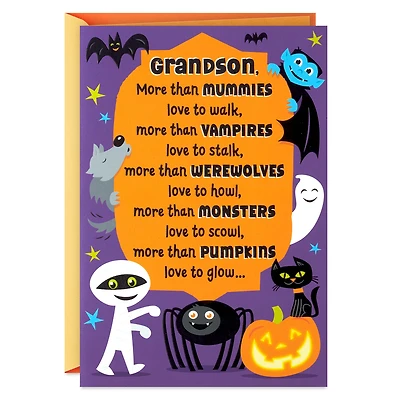 Love You More Than You Know Halloween Card for Grandson for only USD 2.00 | Hallmark