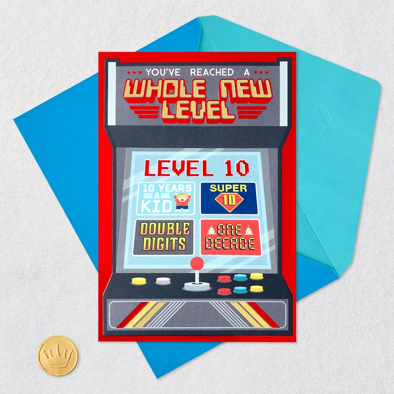 Whole New Level Funny Pop-Up 10th Birthday Card for only USD 5.59 | Hallmark